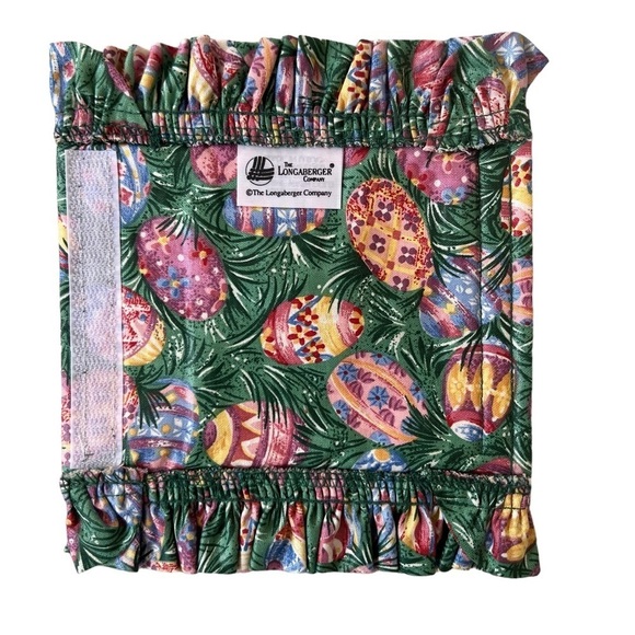 Longaberger Easter Egg Print Liner Handle Gripper - Picture 4 of 8